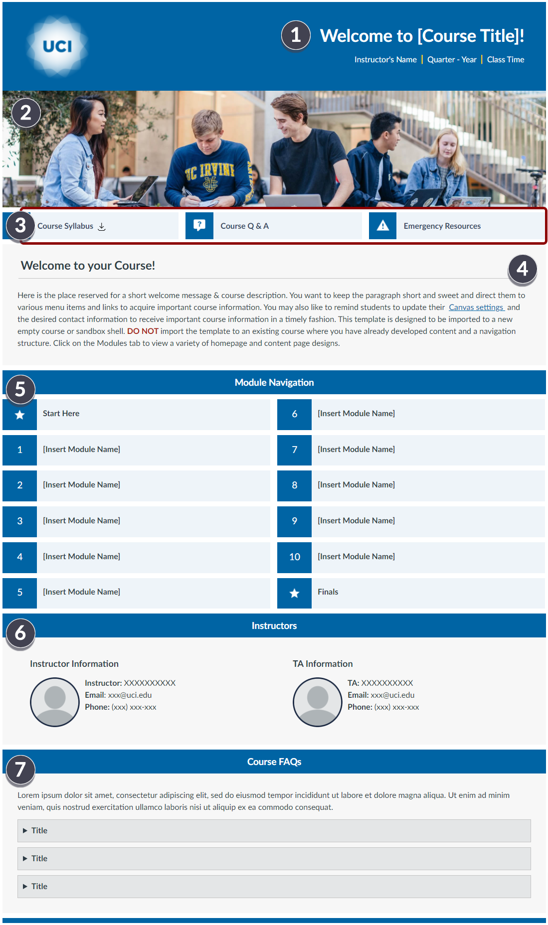 Canvas Template Home Page